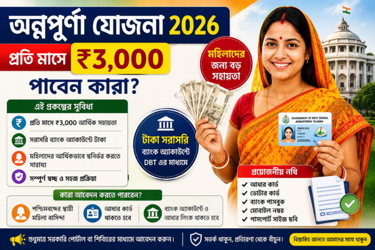 অন্নপূর্ণা যোজনা ২০২৬