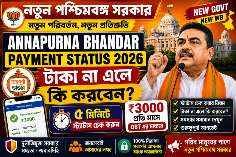 Annapurna Bhandar Payment Status 2026 ₹3000 DBT Payment Status Check