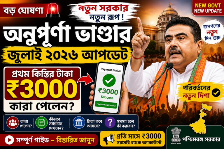 Annapurna Bhandar Beneficiary List 2026 26 lakh applications rejected Payment Status