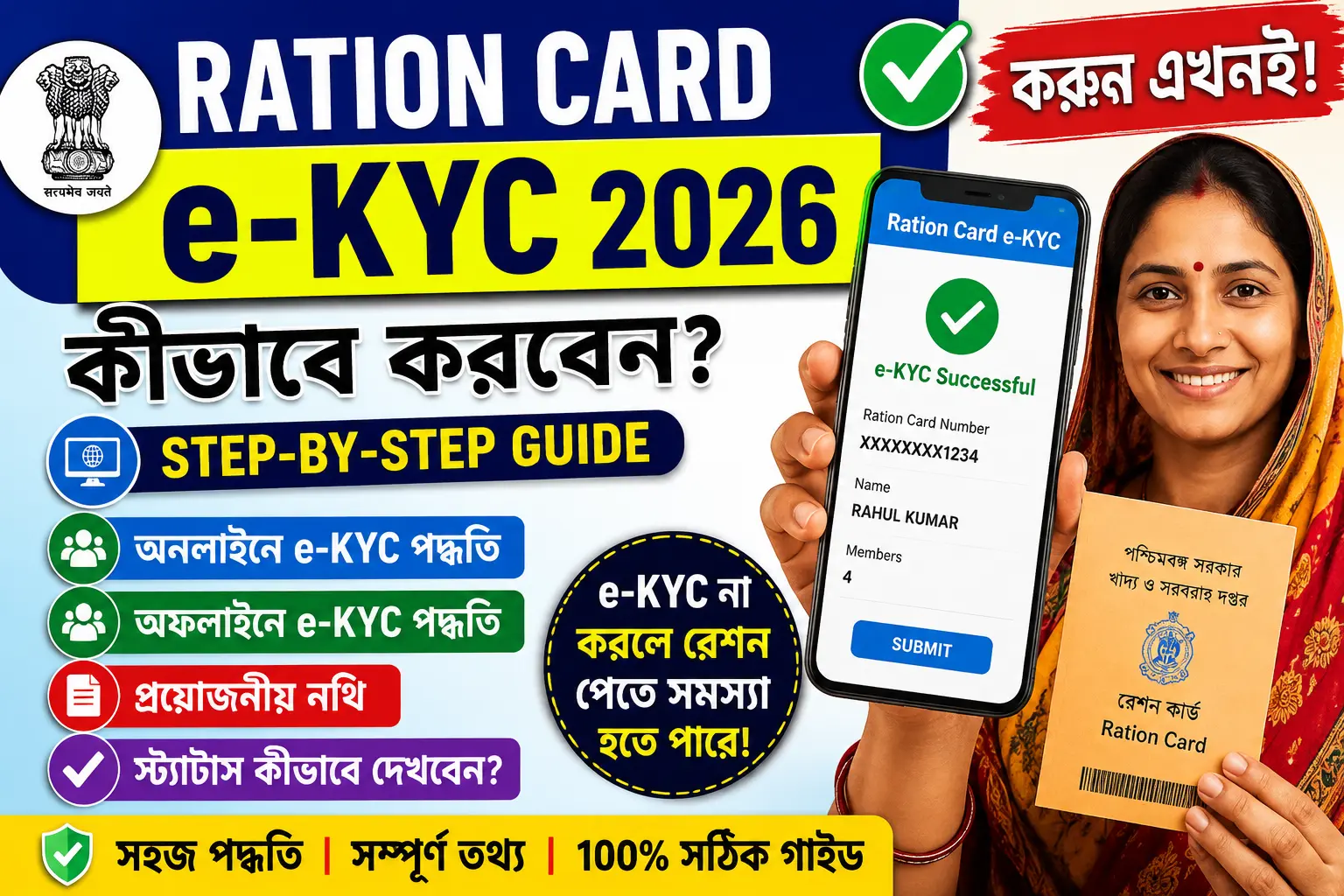 Ration Card e-KYC Step by Step Guide 2026